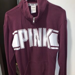 PINK brand hoodie in burgundy